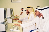 HCT students using the computer technology